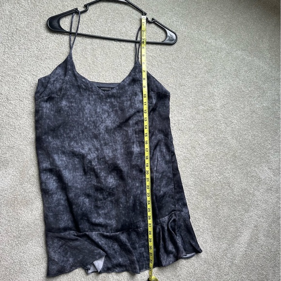 Olivaceous Mini Charcoal Watercolor Slip Dress sized Small - Picture 4 of 8